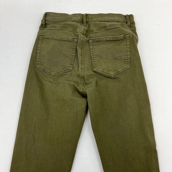 LOFT Women’s High Waist Skinny Ankle Jeans Buttonfly Green Size 2/26 - Picture 5 of 9